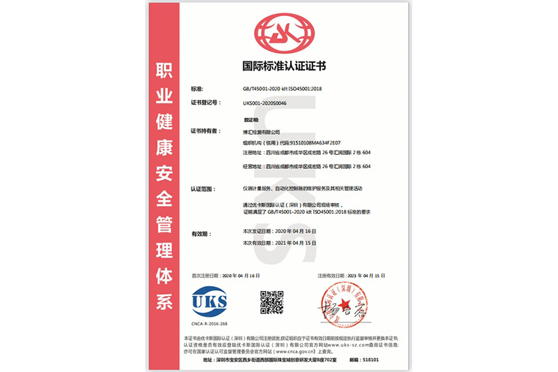 职业健康安全管理体系（中文）